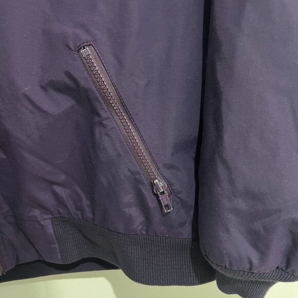 Vintage LL BEAN Purple Fleece Lined Warm Up Jacket size - Picture 3 of 5